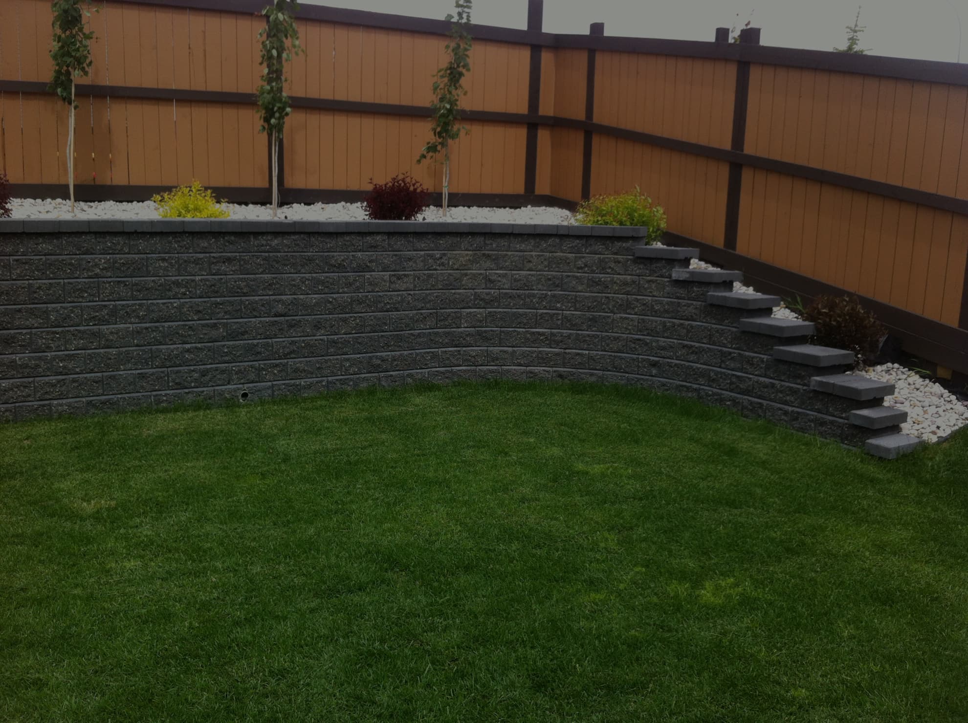 Beautifully landscaped yard